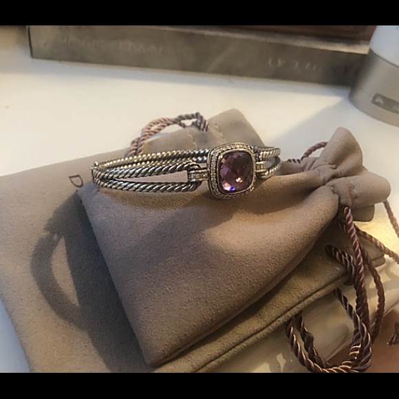 DAVID YURMAN Amethyst Diamond Albion Bracelet - Picture 5 of 8